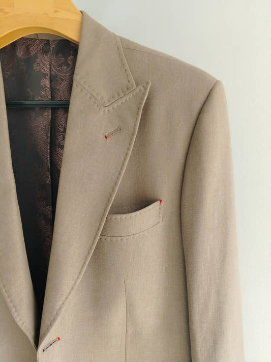 Camel Linen Blazer