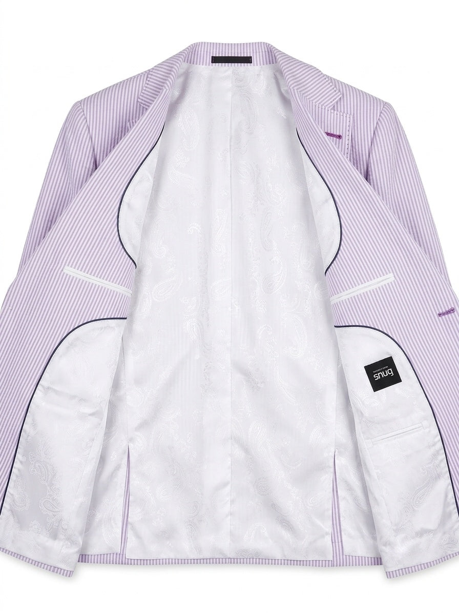 Lailac Pinstripe Linen Blazer