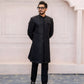 Black Embroidered Sherwani