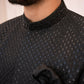 Black Embroidered Sherwani