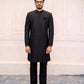 Black Embroidered Sherwani