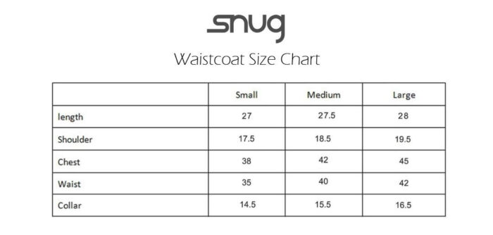 waistcoat-size-chart