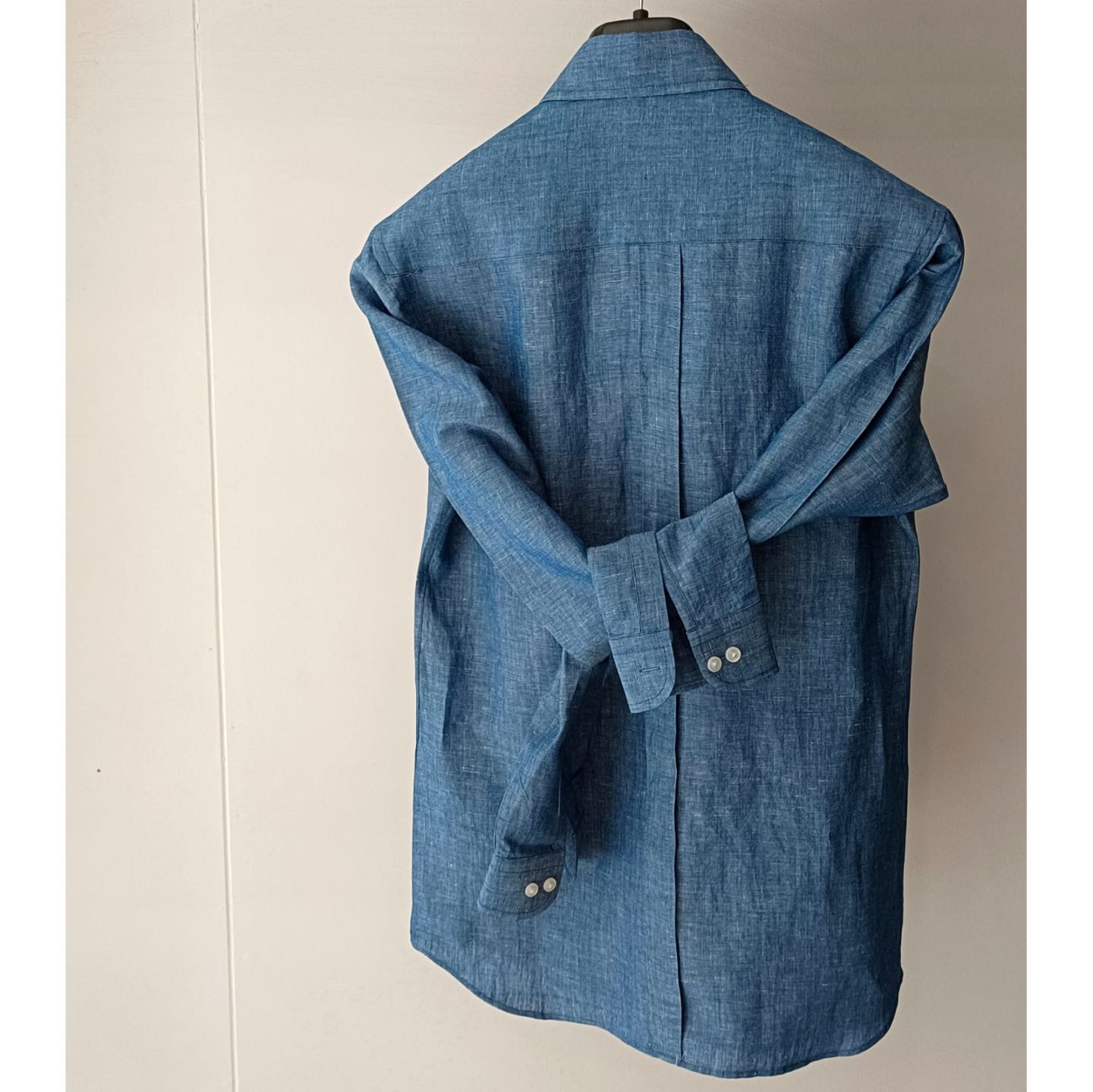 Denim Blue Linen Shirt - Snug
